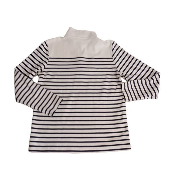 Vineyard Vines 1/4 Zip Stripe Pullover Girls L 16 - Picture 3 of 15